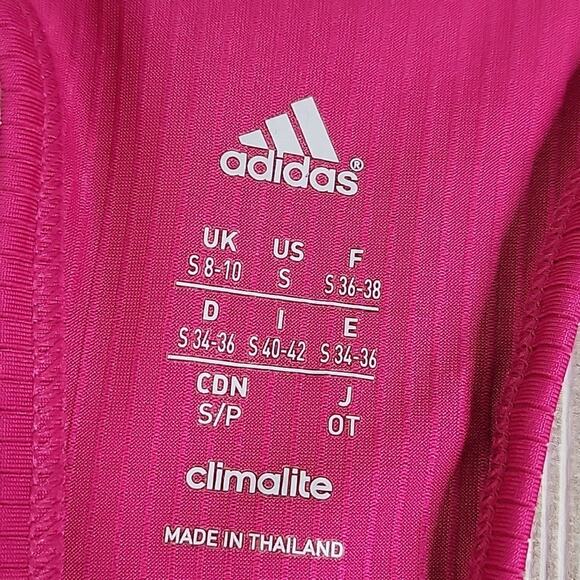 Adidas Climalite Womens Pink Racer Back Tank Top Size Small - Picture 6 of 9